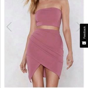 2 piece blush pink set